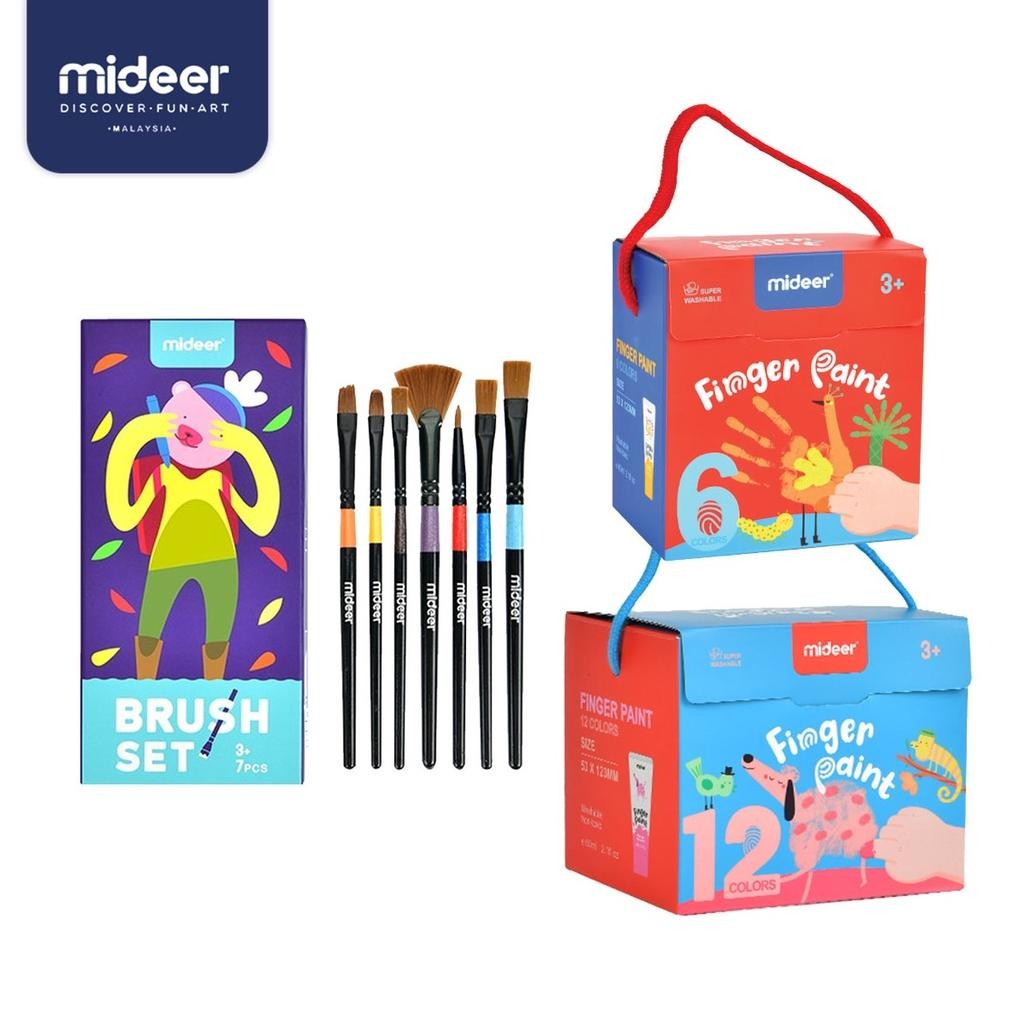 

fth- Mideer Washable Finger Paint Non Toxic Hand Painting Cat Tangan Anak Mideer Viral