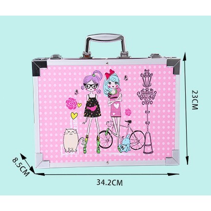 

Azalia Set Alat Lukis Anak 145Pcs Model Koper Jinjing Import Alat Menggambar