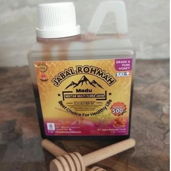 

Madu Asli Murni (500Gr) Multiflora Java Grade A 100% Jabal Rohmah Alami Pure Natural Raw Honey