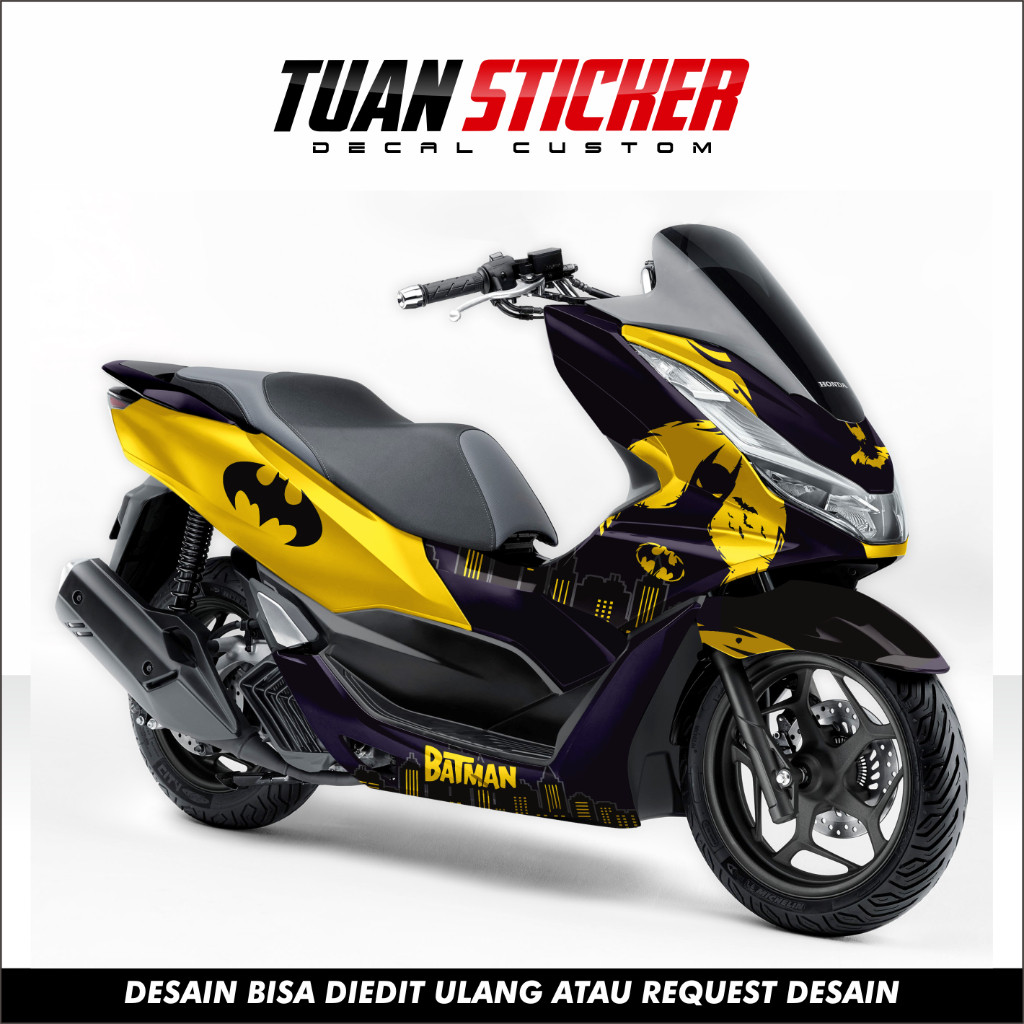 Sticker decal PCX 160 , Striping PCX full body 160 , Sticker PCX 160 , Sticker Honda PCX 160 batman