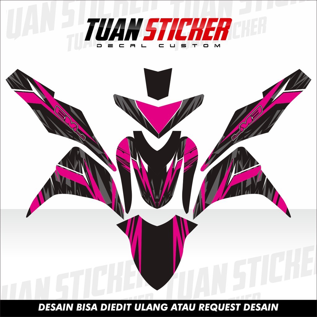 Sticker Striping decal Mio M3, Decal yamaha Mio M3, Striping Mio M3, Sticker Mio M3 magen