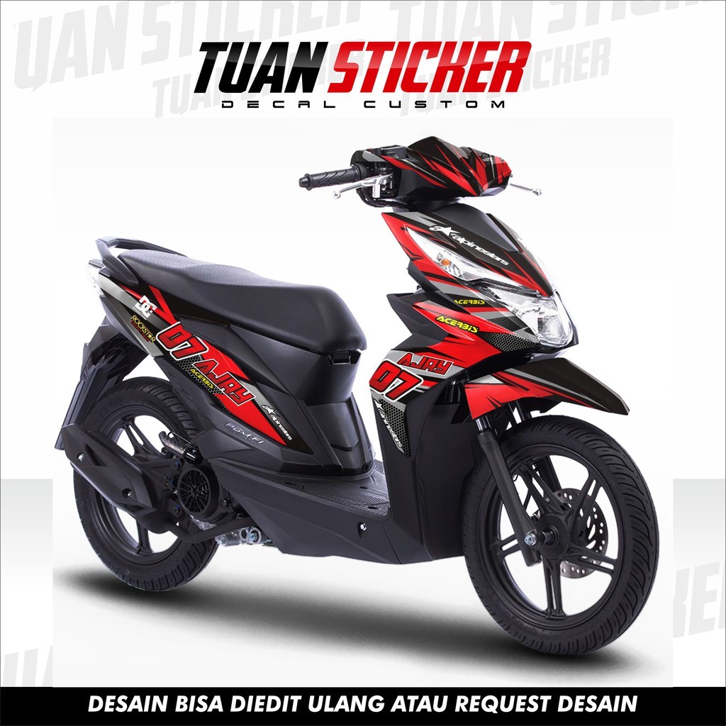 Sticker Striping DECAL Honda Beat Esp, Sticker Beat Esp, Sticker Decal Beat ,striping Beat Re racing