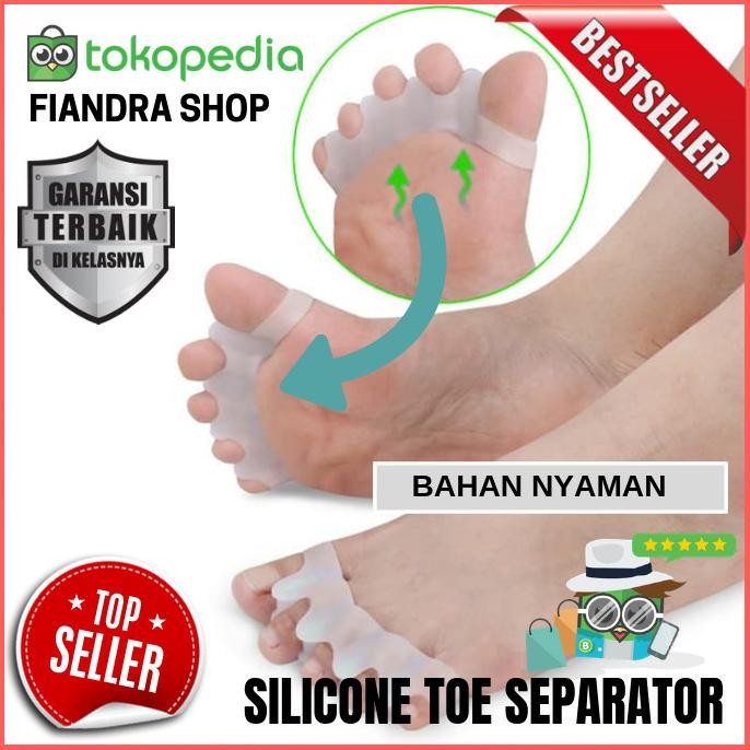 

Toe Separator Bunion 5 Jari Kaki Silicone Foot Pad Toe Hallux Valgus