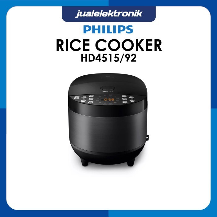 Philips Hd4515/92 Hd4515 Hd-4515 Rice Cooker 5 Liter Black