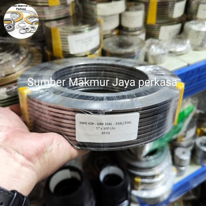 

Spiral Wound Gasket Ansi 300 Ss316 ( Swg Ansi 300 Ss316 ) 5" Inch / Dn 125