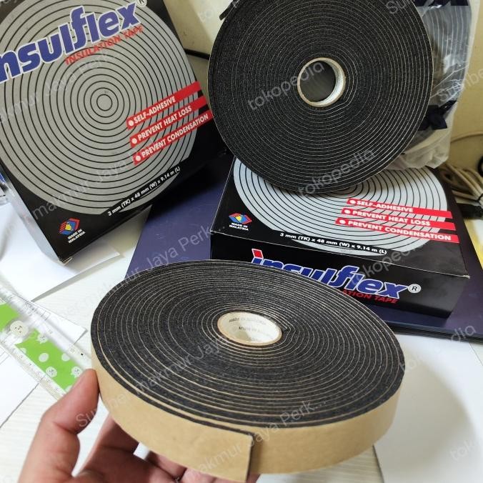 

Insulflex Tape ( Foam Tape Insulasi Pipa Tembaga Insuflex ) 1" Inch