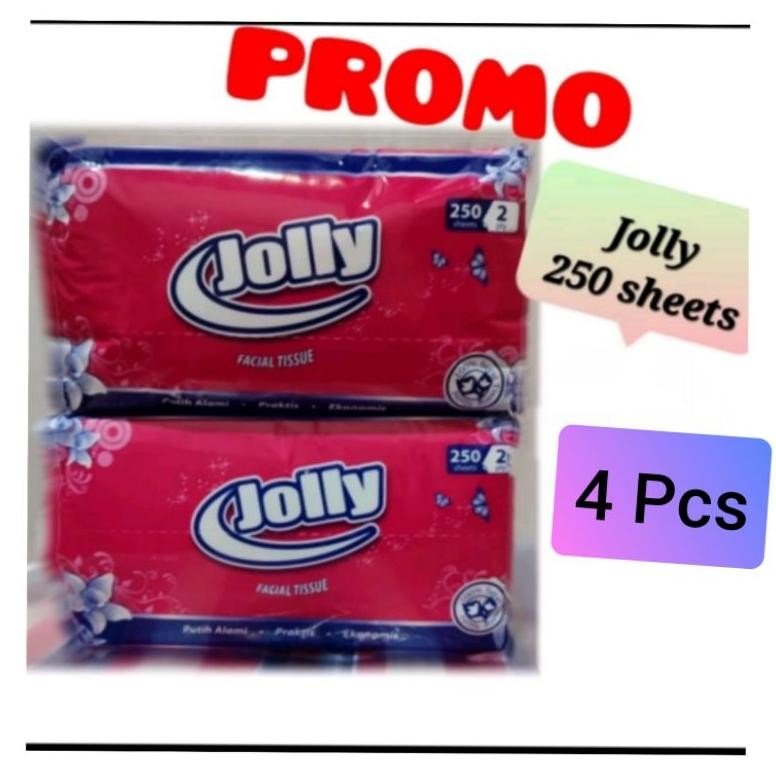 COD PAKET ISI 4 PAK TISU JOLLY 250 sheets is-23