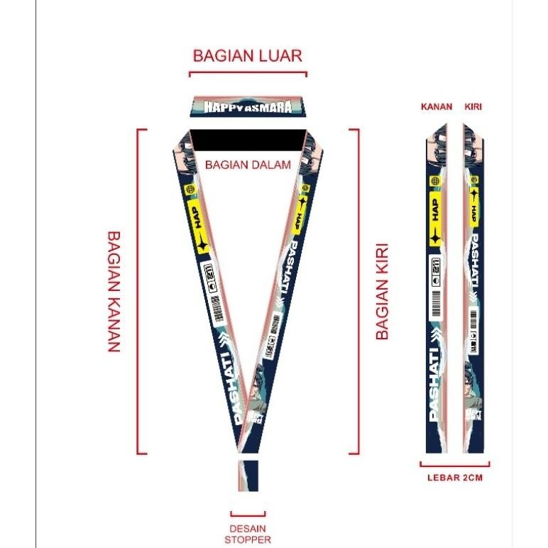 

LI34 Lanyard Happy Asmara 1 /Lanyard Pashati Viral