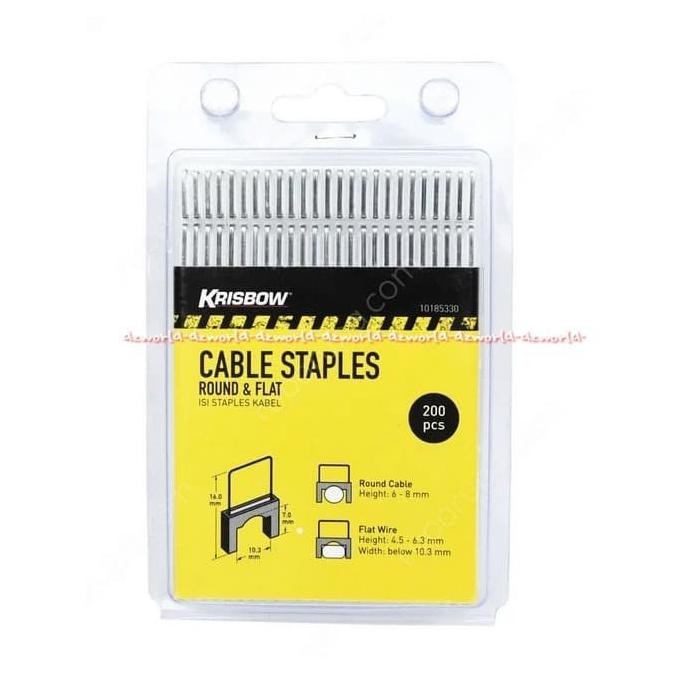 

Krisbow Cable Tacker Staples Kabel Alat Penembak Streples Untuk Kabel