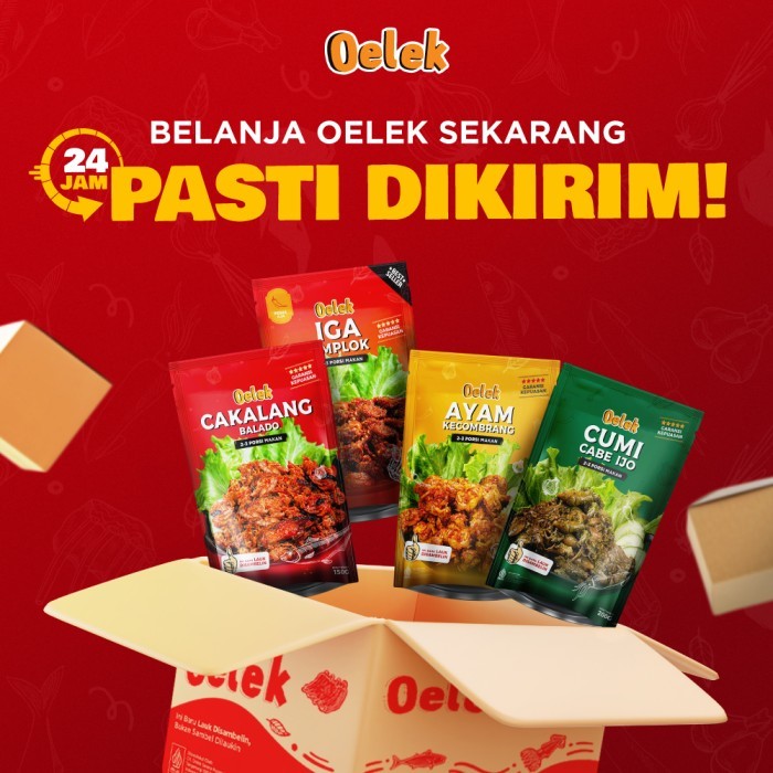 

Oelek Paket 4 Laoek / Iga Emplok / Cakalang Balado / Cumi Cabe Ijo