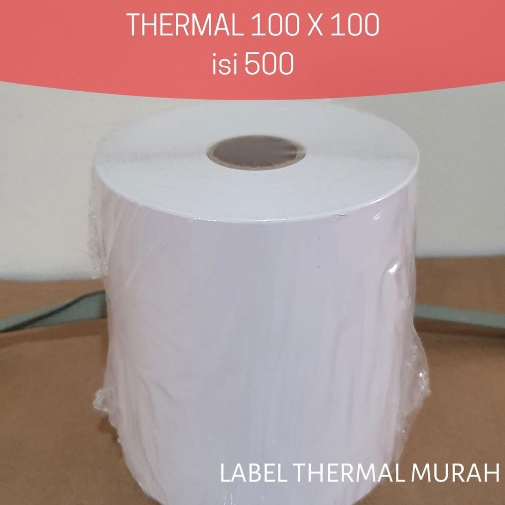 

Big Sale!!! Label Thermal 100x100 isi 500 per roll Sale