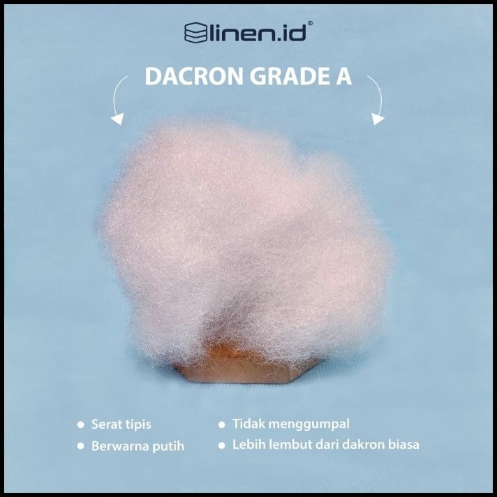 Dacron / Dakron / Kapas / Silikon / Silicon / Isi Bantal 1Kg Grade A