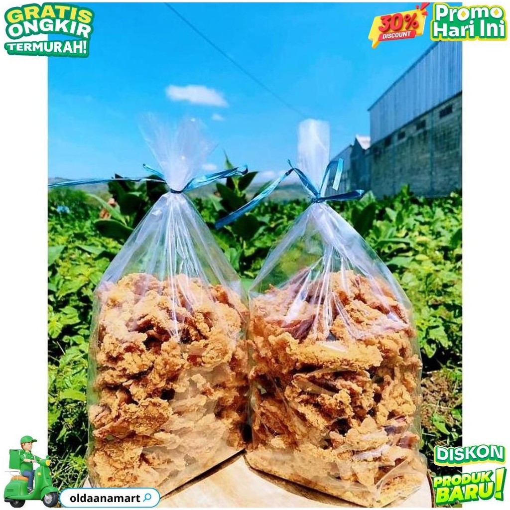 

Keripik Kulit Ayam Crispy Pedas Daun Jeruk Netto 1Kg D Promo Puncak