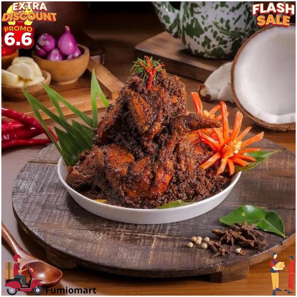 

Mamafuji - Rendang Ayam Isi 4 Potong Khas Padang D Cod