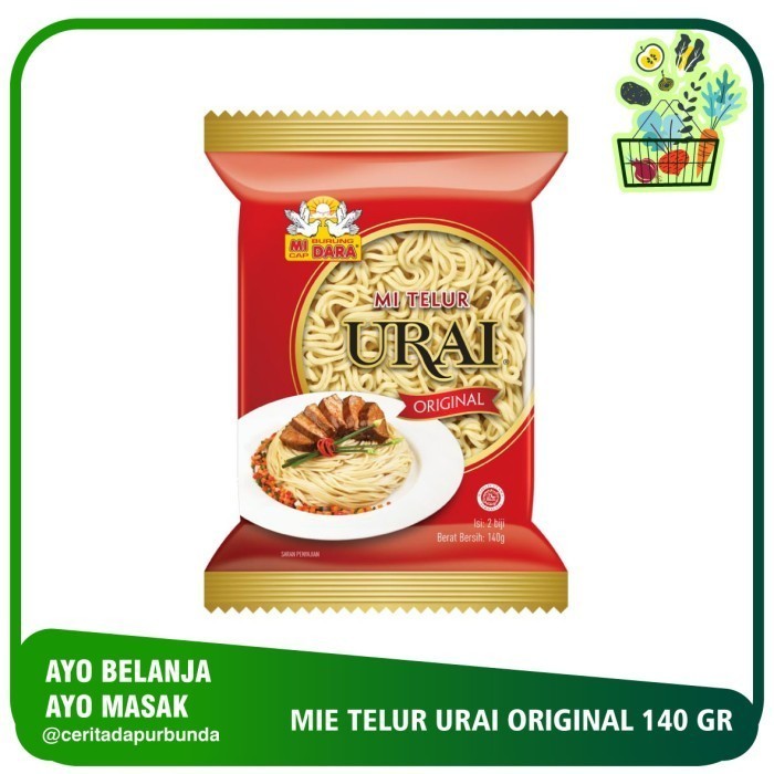 

MIE TELUR URAI ORIGINAL / BULAT CAP BURUNG DARA 140 GRAM