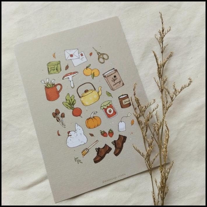

HOT DEAL COTTAGECORE ARTPRINT POSTCARD !