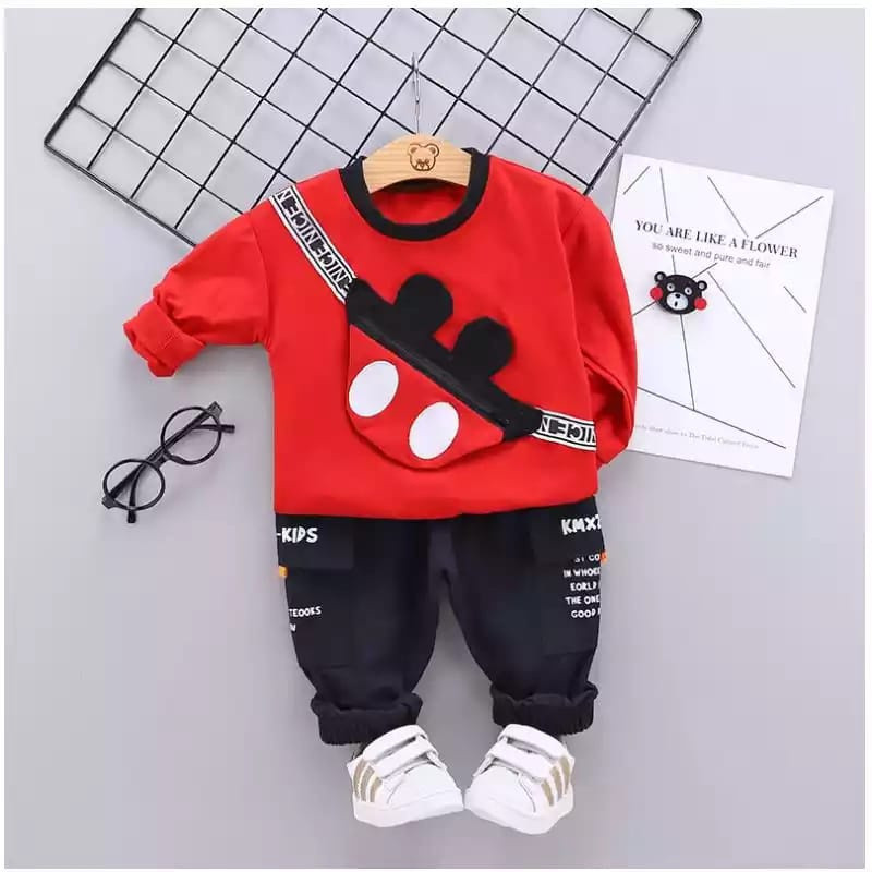 Setelan Anak Laki Atasan Bawahan Fashion Kekinian Baju 1Set Ank Umur 2 3 4 5 6 7 8Tahun Oneset Kids 
