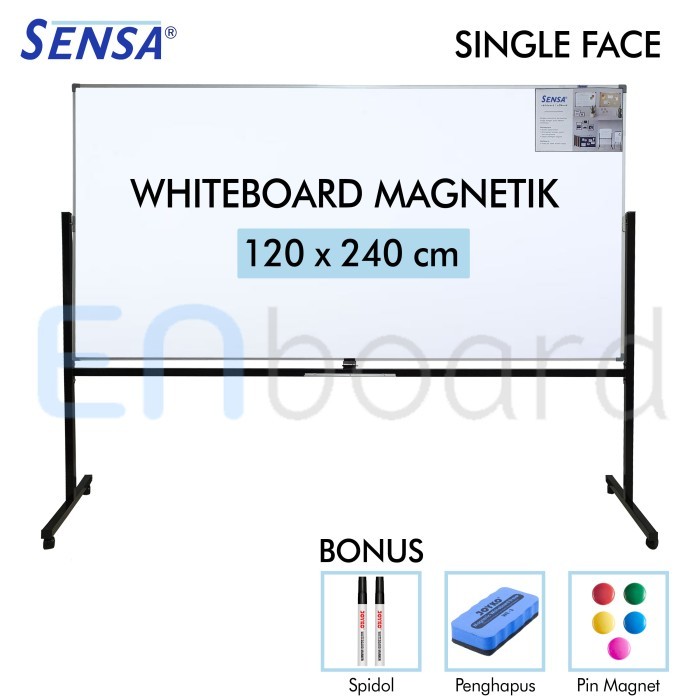 

Terbaru Papan Tulis Whiteboard Standing Magnet Single Face Sensa 120 X 240 Cm Promo Ready Stok