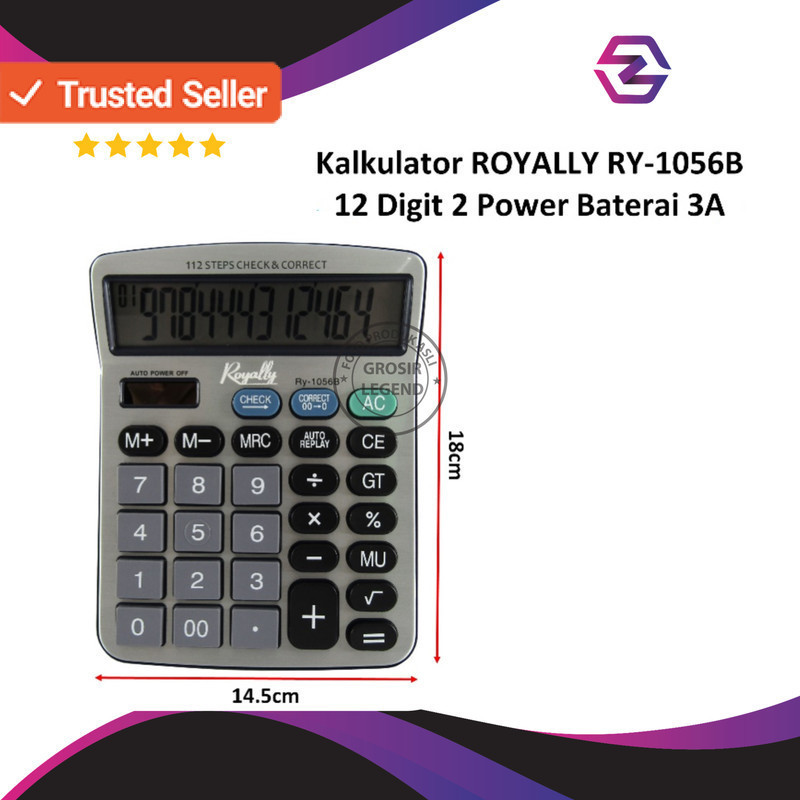 

Kalkulator Royally 1056B kalkulator meja 12 Digit