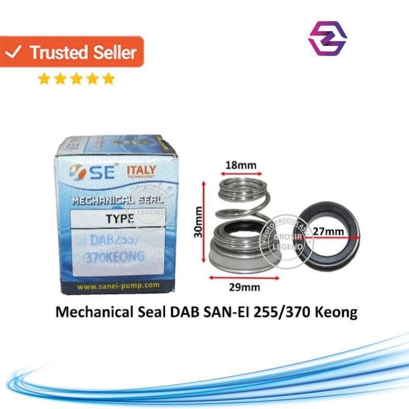 Seal Pompa Air Mechanical Seal DAB-255 / DAB 370 / DAB KEONG