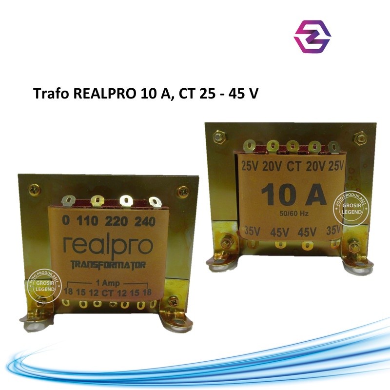 Trafo 10A ampere 45V CT Realpro
