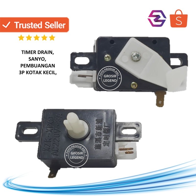 Timer switch drain mesin cuci Sanyo pembuangan air kotak kecil