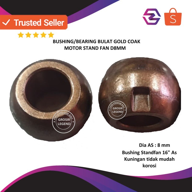 Bushing boshing bos bearing standfan kipas angin diameter AS 8 mm
