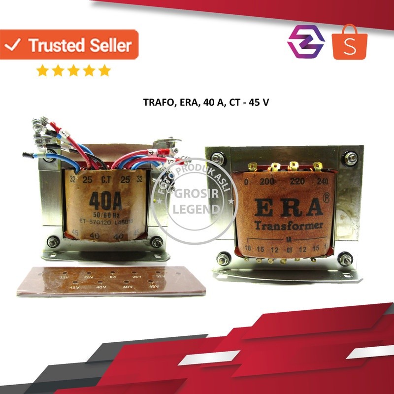 Trafo travo 40A ampere 45V CT Era murni tembaga