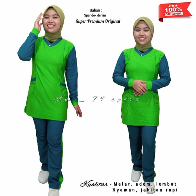 Premium Baju Olahraga Syar'I Muslim | Senam Muslimah | Setelan Olahraga Muslimah Ybw-2429