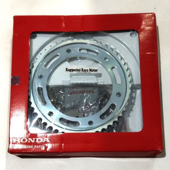 """] PAKET GIR / GEAR RANTAI SET CRF 150 ORI AHM
