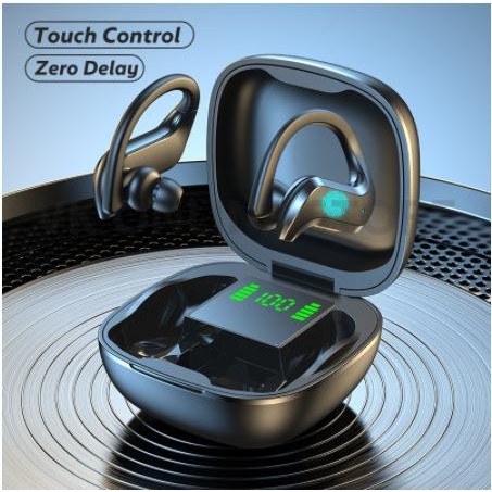 Headset Bluetooth Peredam Kebisingan Headset Sport Stereo HiFi 9D