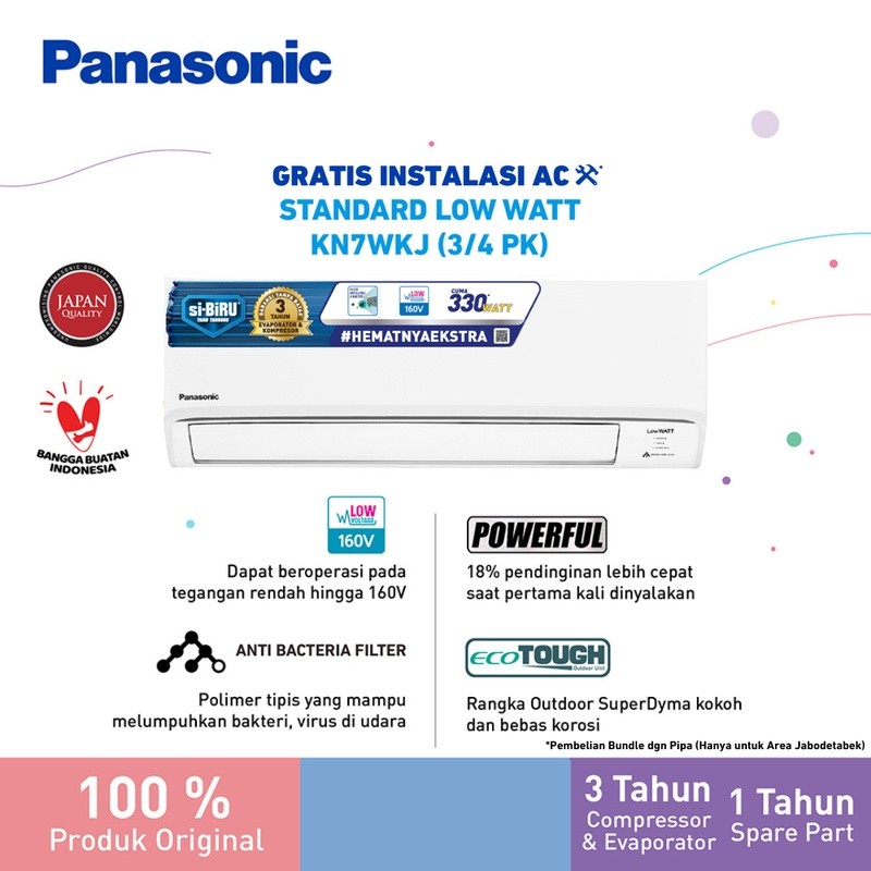 Panasonic CS/CU-KN7WKJ AC Low Watt [0.75 PK]