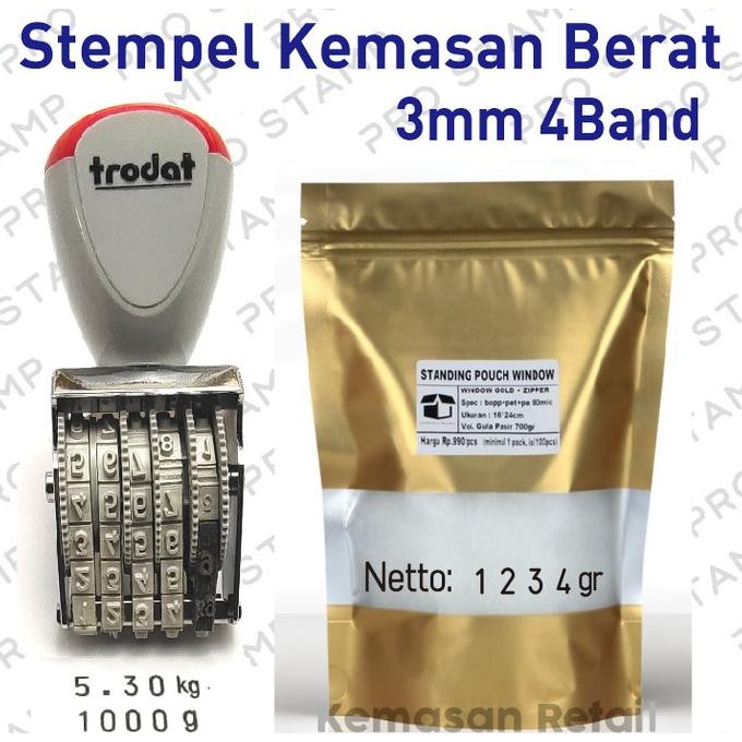 

Stempel Penanda Berat Kemasan Produk Tersedia