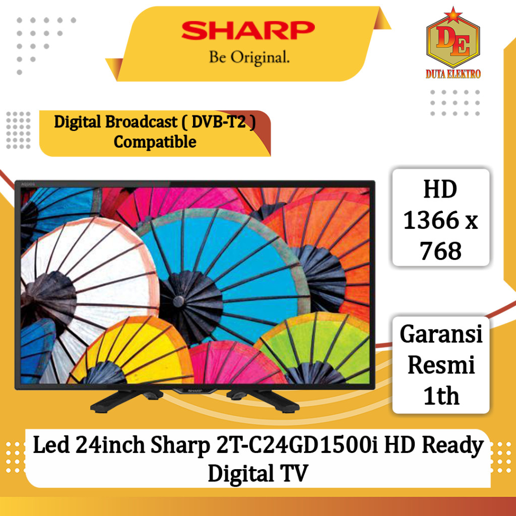 Led 24inch Sharp 2TC 24 GD 1500i HD Ready Digital TV