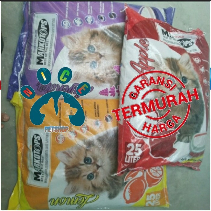 Gojeg Pasir Markotop 25 Liter Pasir Kucing 25 Liter Pasir Wangi
