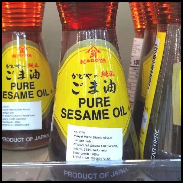 

Pure Sesame Oil, Minyak Wijen(Goma Abura)+Kadoya 200Gr