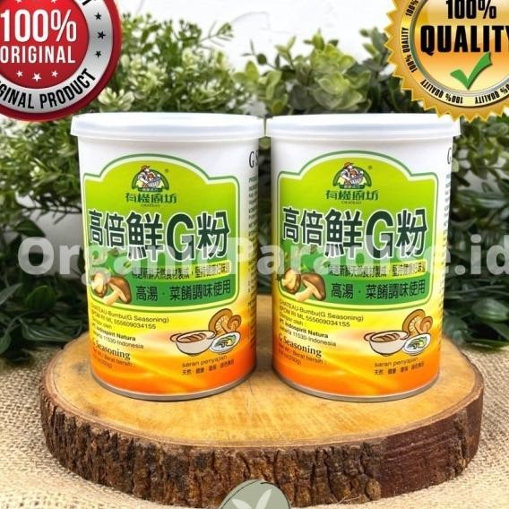 

Kaldu Jamur Non Msg G-Seasoning Vegetarian Chateau 250 Gram