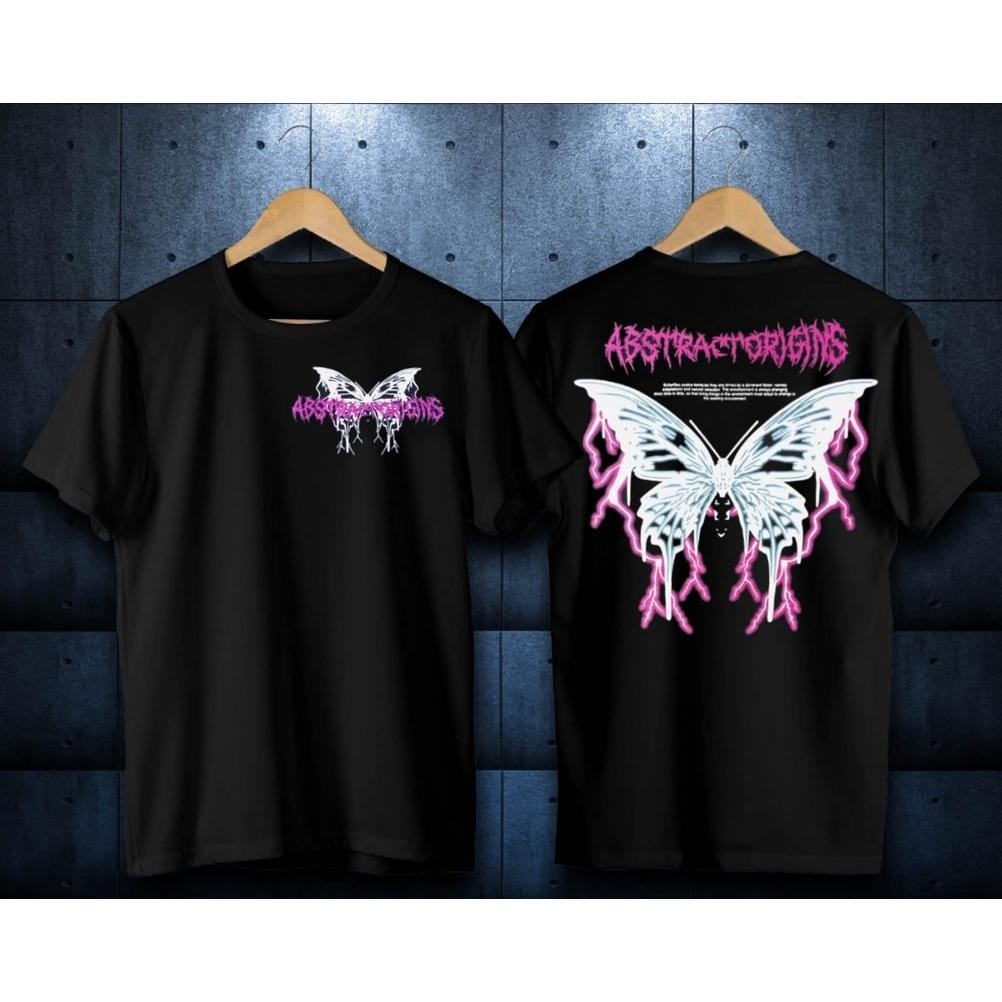 Terbaru Kaos Butterfly Kaos Distro Kupu Kupu Kaos Kupu Kupu Metal Kaos Trendy Kaos Kupu Kupu Petir