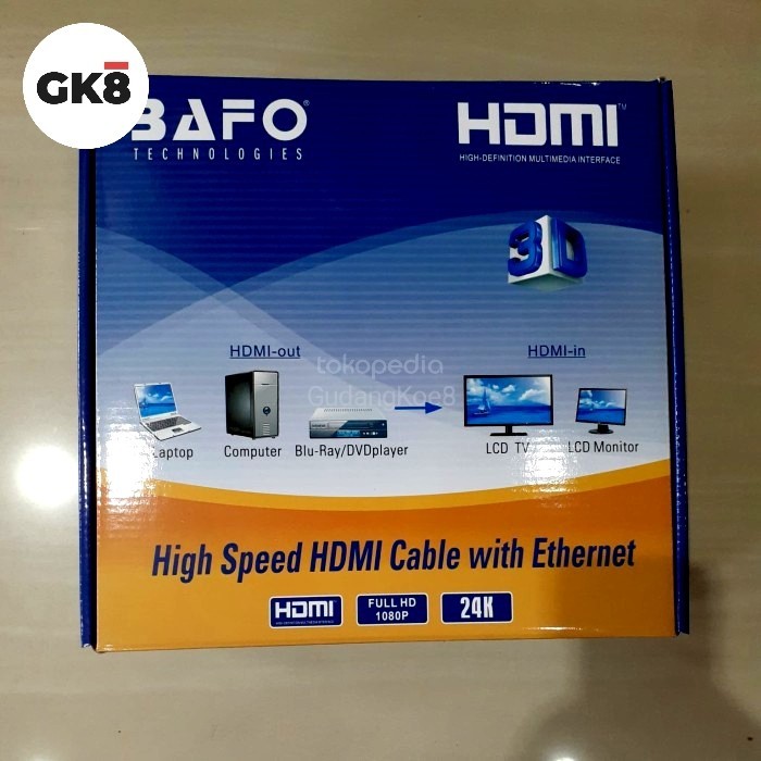 Kabel Hdmi 20M Ver2.0 Bafo