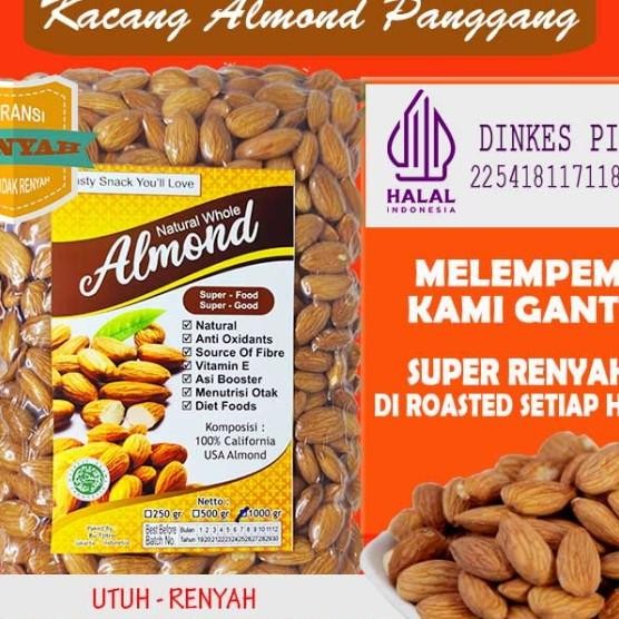 

Kacang Almond Panggang Kupas - Almon Roasted