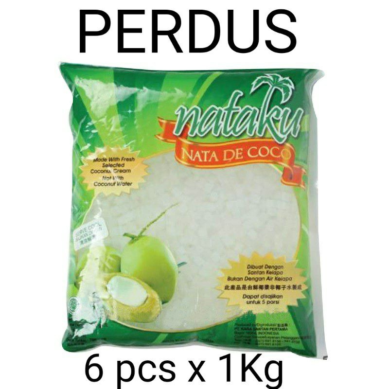 

Nataku Kara Nata De Coco 1 kg Dadu Lebih Kecil Perdus 6 pcs