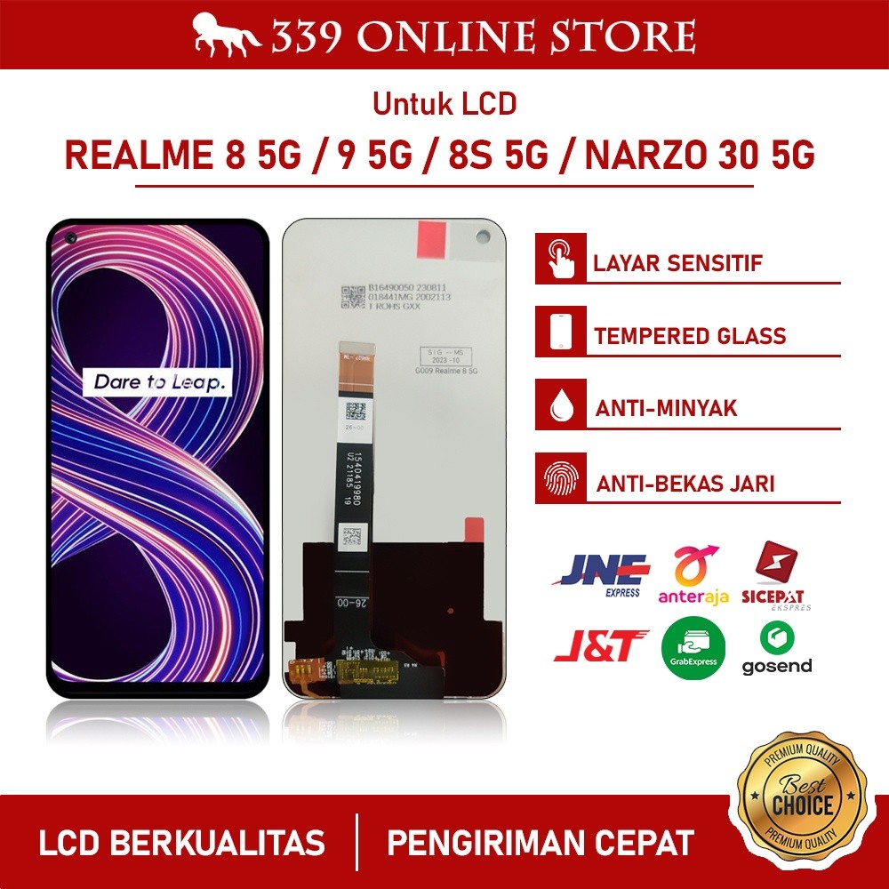 Lcd Realme 8/9 5G Fullset Incell Oled - Garansi