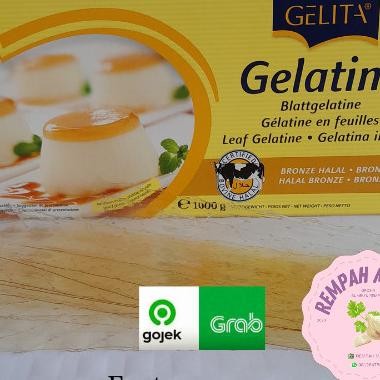 

Gelatine Sheet 5 Lembar / Gelatin Lembaran From Germany / Gelatine