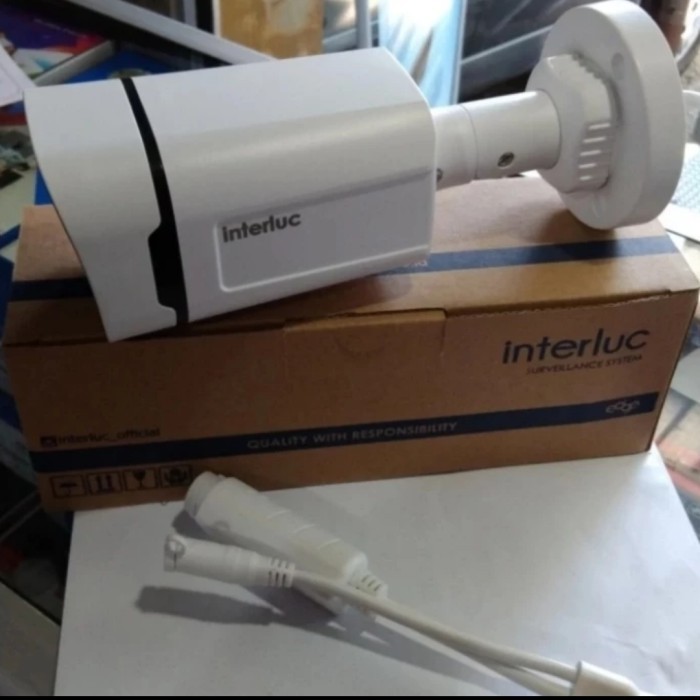 Ip Camera 4Mp Colorvu Interluc Ipc40Cv2+Poe Onvif Ip Camera Full Color