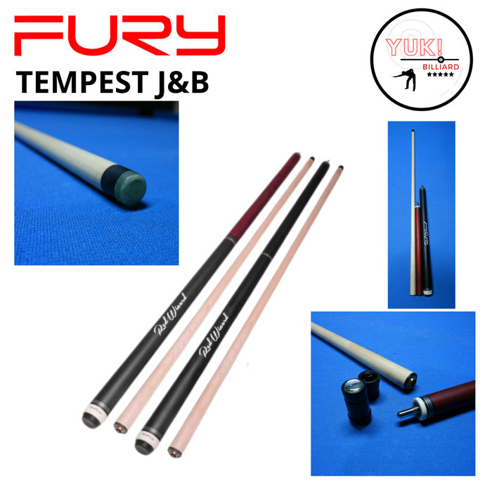 Stick Jump Break Billiard Fury Tempest JB Cue Red Wizard + JP
