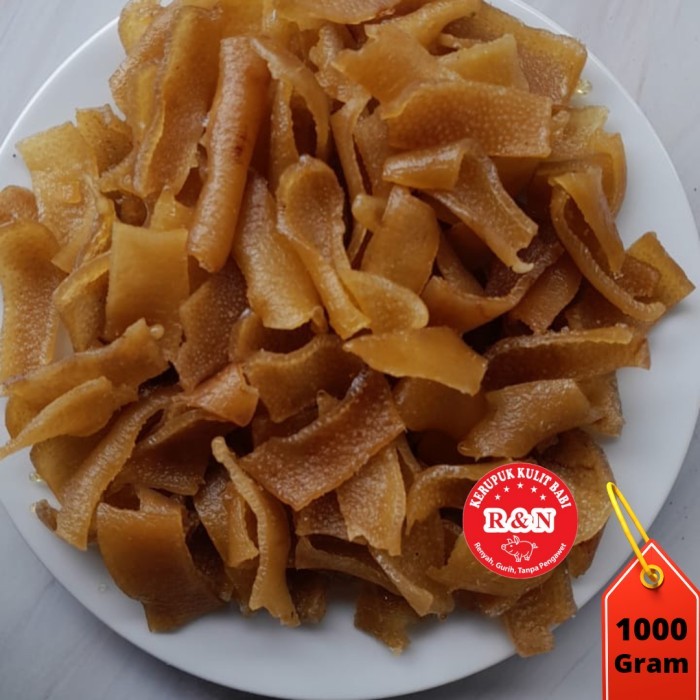 

KERUPUK KULIT BABI R&N IMPORT CU JIU CHA KUALITAS PREMIUM 1KG/1000G