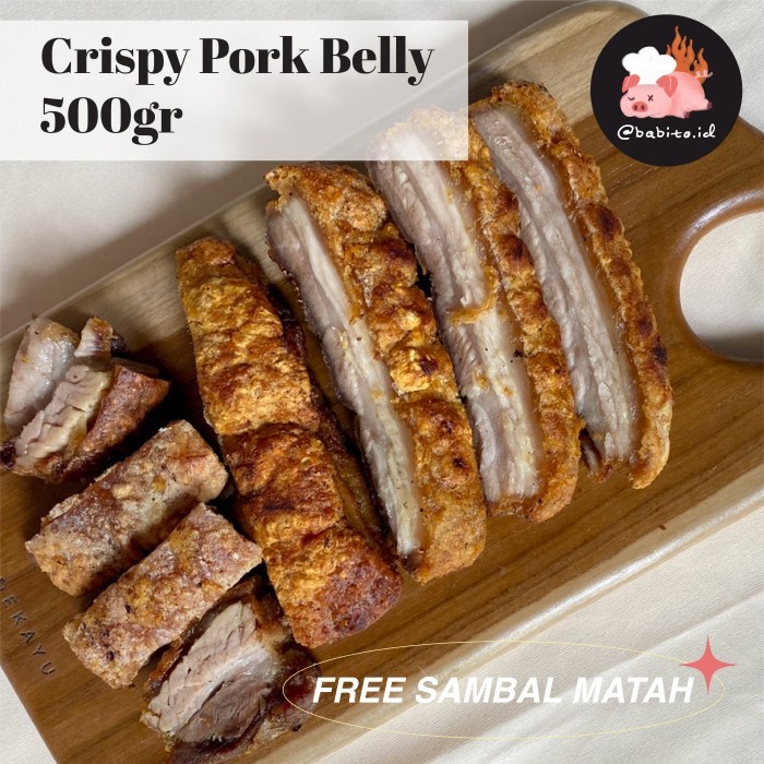 

CRISPY PORK BELLY / SAMCHAN FROZEN 500gr Babito.id