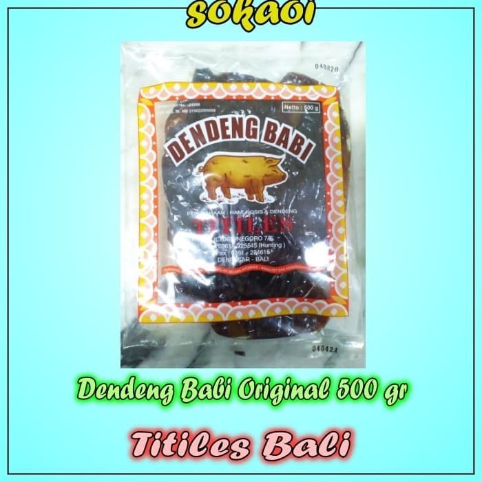 

DENDENG BABI TITILES ORIGINAL MAKANAN JADI DAGING BABI OLEH OLEH BALI