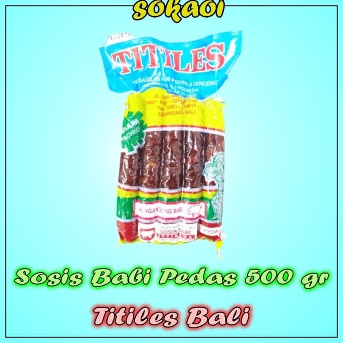 

SOSIS BABI PEDAS TITILES DAGING BABI MAKANAN JADI OLEH OLEH BALI