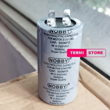 Kapasitor capasitor starting kulkas 500uf 500MFD 500 Mikro Nobby